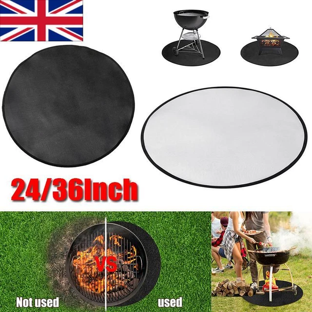 BBQ HEAT RESISTANT Fire Pit Mats Fireproof For Deck Patio Outdoor Grill
