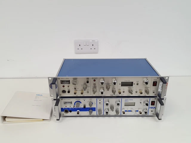 HEKA EPC 8 &amp; epc 7 Patch Clamp Amplifiers with MC 8 Model Circuit Lab