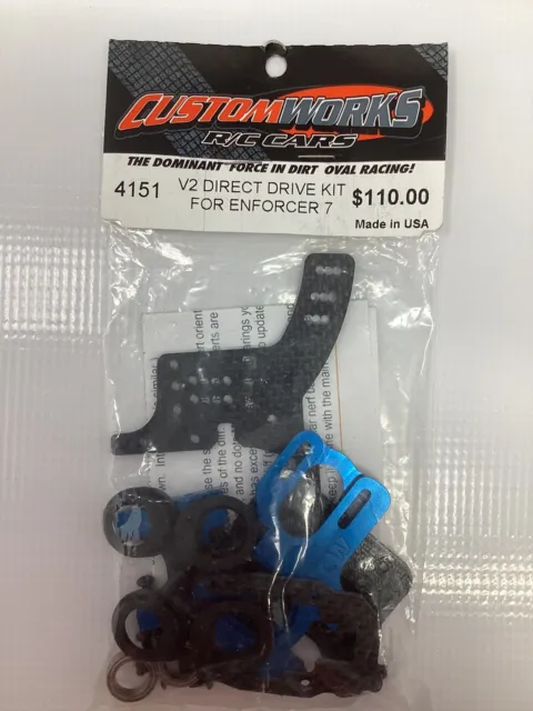 Custom Works 4151 V2 Direct Drive Kit For Enforcer 7,8 Rc Sprint Car Dirt Oval