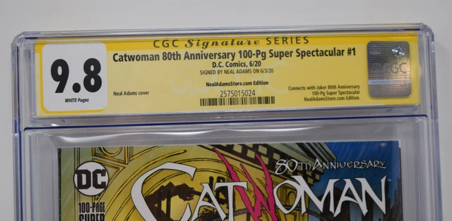 Catwoman 80th Anniversary Super Spectacular 1 DC 2020 CGC SS 9.8 Neal Adams Sign 3