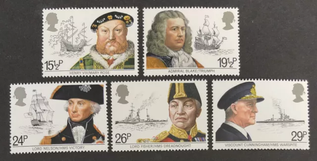 GB 1982 Mint MNH Maritime Heritage  SG 1187-1191 Set of 5 - UK Seller - Free P&P