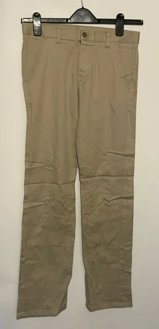 CHAPS pantaloni chino ragazzo beige 16 regolari W30 L30 misto cotone
