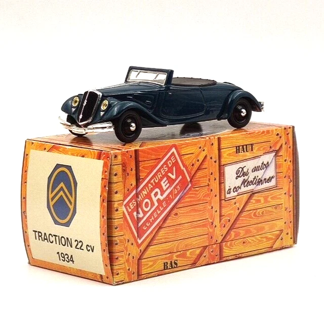 Citroën - Traction 22CV Cabriolet 1934 - Modèle Presse - 1/43 - Autos Miniatures