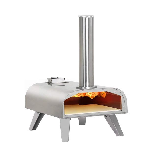 BIG HORN OUTDOORS Pizza Ovens Wood Pellet Pizza Oven Wood Fired Pizza Maker P...