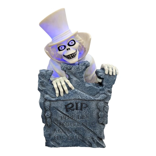 DISNEY HAUNTED MANSION Tombstone Hat Box Ghost Light Up Big Fig Halloween £823.07 PicClick UK