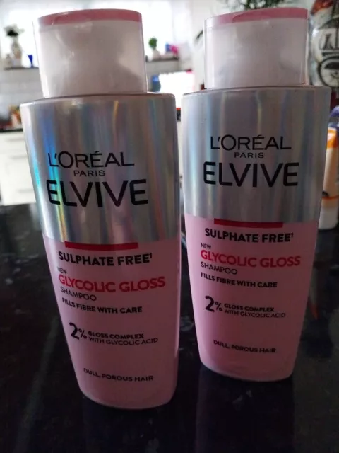 L #39 OREAL PARIS ELVIVE Glycolic Gloss Sulphate Free Shampoo 200ml £11 00 L #39 OREAL PARIS ELVIVE Glycolic Gloss Sulphate Free Shampoo 200ml £11 00