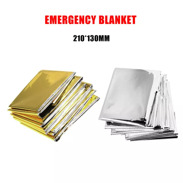 Waterproof EMERGENCY FOIL BLANKET Thermal Camping  Survival Rescue