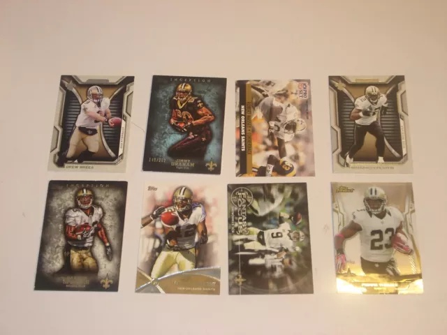 Lot 1 - 8 Saints American Football NFL Trading Cards - See Details