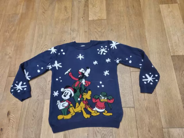 Disney Unisex Maglione bambino blu spesso 7-8 anni