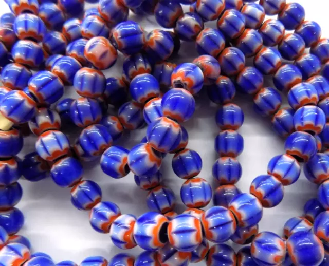 Rare Color Chevron FLAG Trade Beads African Style  ( READ )  Bin 88  #C