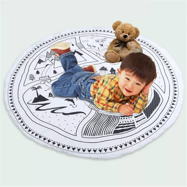 Soft Cotton Baby Kids Game Gym Activity Play Mat Crawling Blanket Floor Rug  AY 2