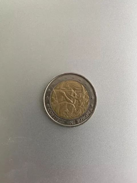 2 Euro Münzen fehlprägung Italien 2005 Costituzione Europea (Sammlung)