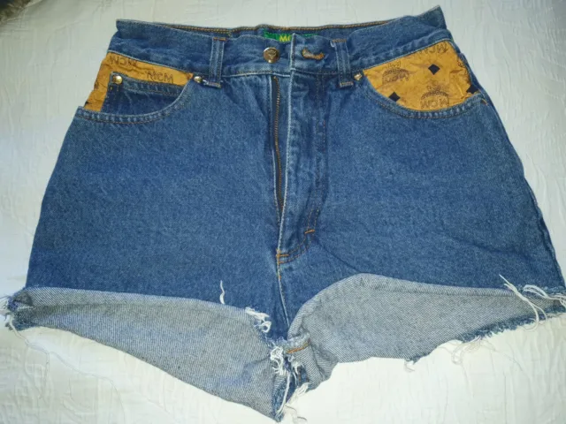 Vintage MCM Denim Jeans Cut off SHORTS Size 28