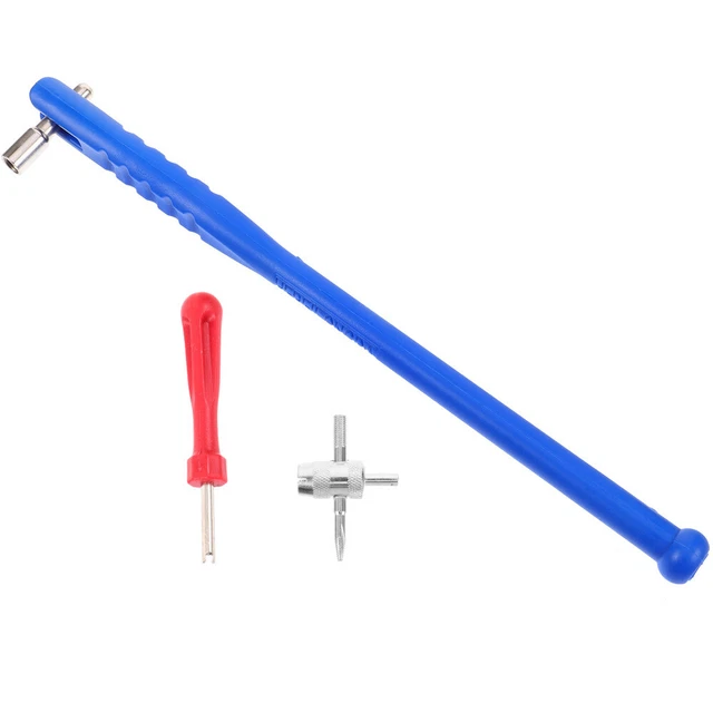 Outil Réparation Valves De Pneus Silverline - 4 Fonctions Format Poche | Aléseur Et Nettoyage Siège Valve
