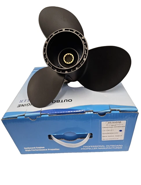 11 3/8 X 12 Propeller For Yamaha 40/50/60HP 2-Stroke Outboard - 3 Blade Aluminum