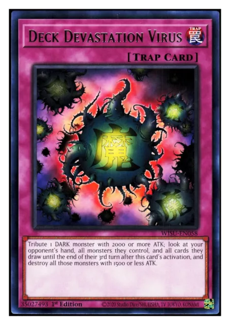 YuGiOh WISU-EN058 Deck Devastation Virus Wild Survivors Rare