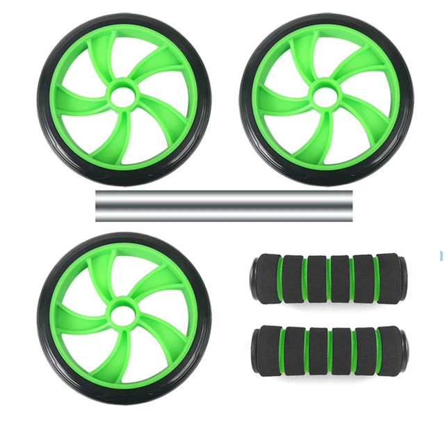 3 Wheels Fitness Ab Exercise Training Workout Machines Home