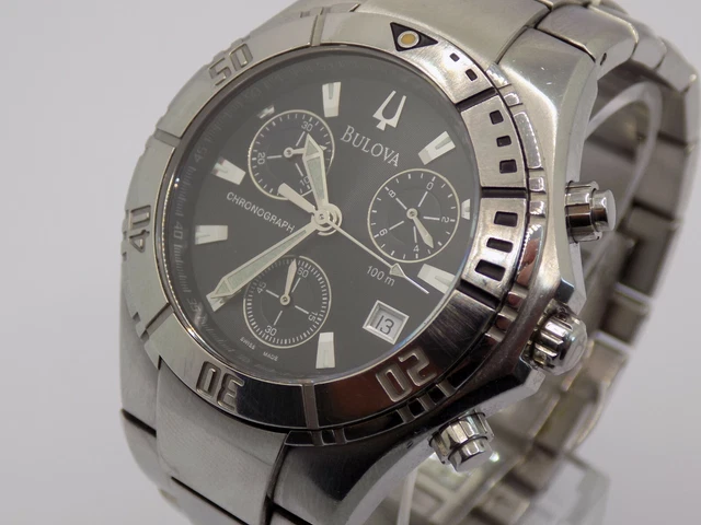 Bulova Orologio Cronografo Uomo 98B335 - Quarzo, Cinturino In Acciaio Multicolore, 43mm, Impermeabile 3 Bar - 2