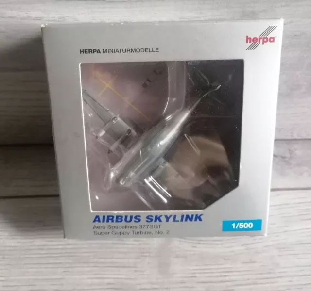 Herpa 1/500 - 508940 Airbus Skylink Aero Spacelines 377GT Super Guppy - NEUF