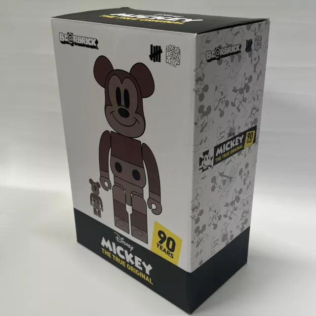 BEARBRICK DISNEY MICKEY Mouse x Undefeated Copper 400% + 100% Be