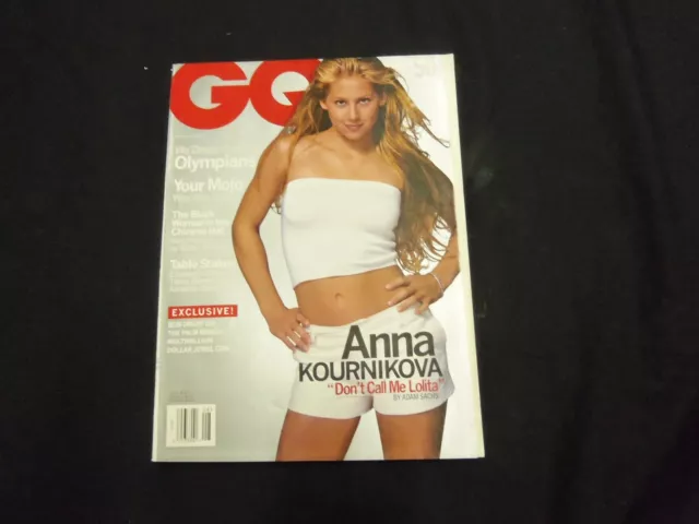 2000 August Gq Magazine - Anna Kournikova - Fashion Super Models - A 1529