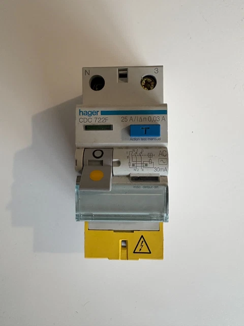 Hager Interrupteur différentiel FI 4 pôles blanc 40A 30mA