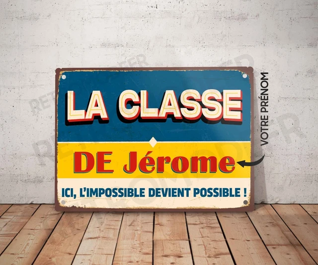 Plaque Murale Métal "La Petite Maison Dans La Prairie" - 30x20 Cm, Neuve, Fabriquée En France