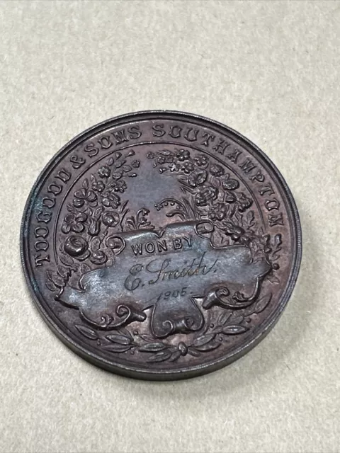 Toogood & Sons SOUTHAMPTON Medallion CHAMPIONSHIP Medal Token 1905