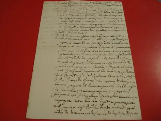 Antica Lettera 1742 Con Timbro Ecclesiale 4 Pagine Area Modena Sestola Pavullo