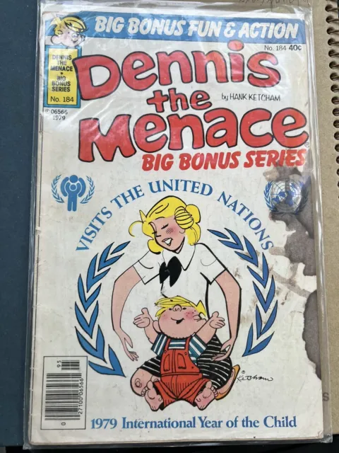 Dennis The Menace Bonus Magazine Series #184 Fawcett 1979 Fn/Vf Newsstand