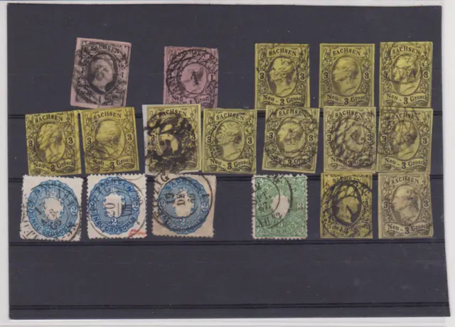 Briefmarken, Sachsen