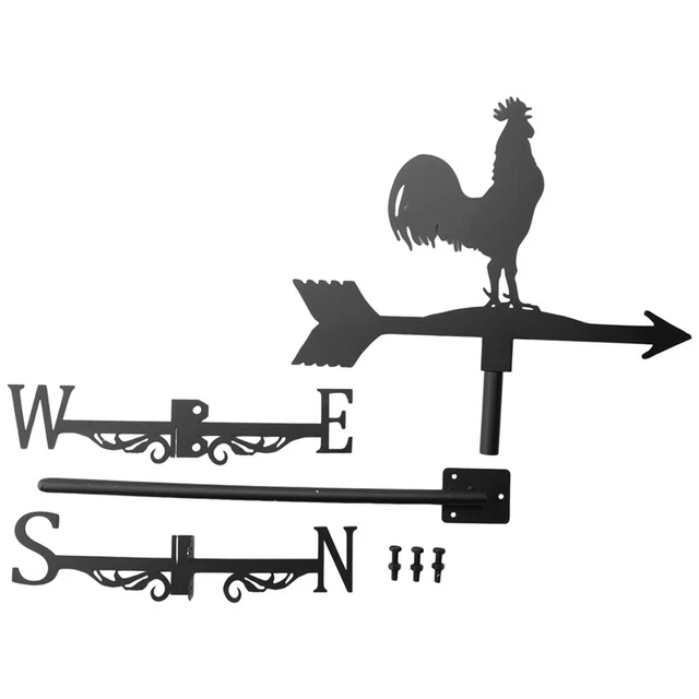 4 Pezzi Sagome Gallina E Pollo In Metallo - Decorazione Per Giardino, Fattoria, Patio, Per Spaventare Uccelli