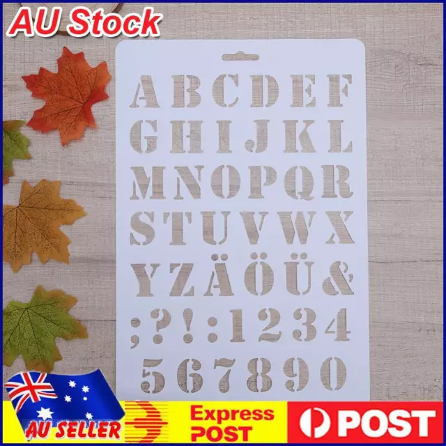 Lettering Stencil Letter Alphabet Stencils Painting Paper Craft Number Word