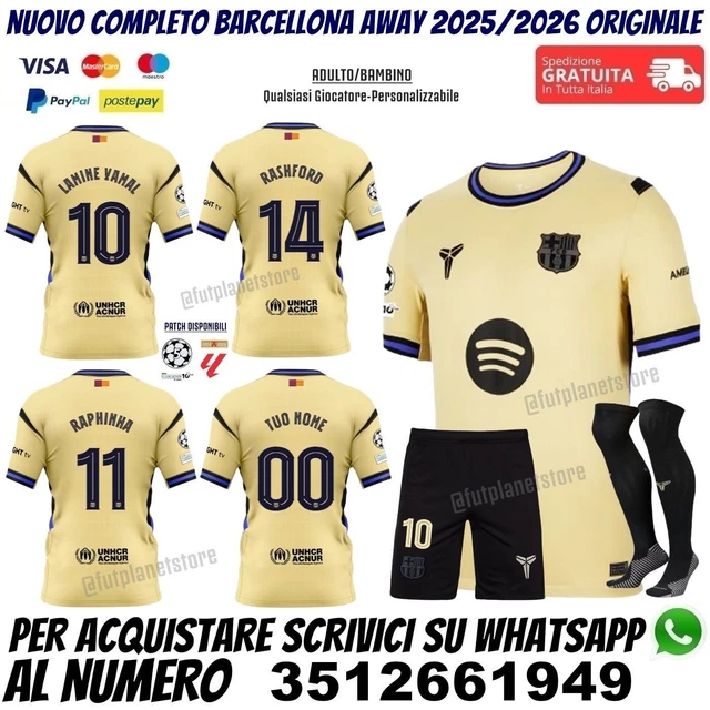 Maglia Da Calcio Per Bambini Raphinha Della Stagione 2024-2025 Del Barcellona | Pro Soccer