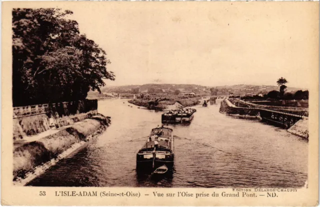 CPA Isle-Adam Vue sur l'Oise prise du Grand Pont FRANCE (1330251)