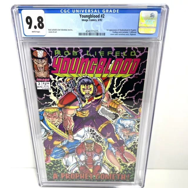 Youngblood #2 Pink Cover 1st App Shadowhawk & Prophet CGC 9.8 Image Comics