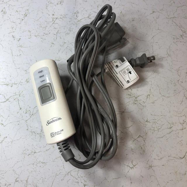 SUNBEAM ELECTRIC HEATING Blanket Control A85P E23623 3 Prong £13.48 -  PicClick UK