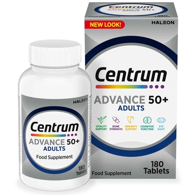 CENTRUM ADVANCE 50+ Multivitamin&Mineral Supplement,24 Essential ...