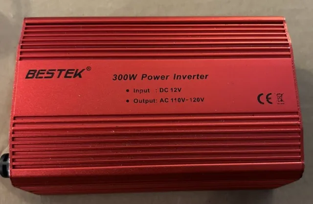 BESTEK 300W Power Inverter DC 12V to 110V AC Car Inverter with 4.2A Dual USB Car