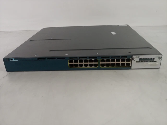 thumbnail image 2 of Cisco WS-C3560X-24P-S 24-Port Gigabit Layer 3 Managed Switch – IOS 15.2, PoE 350W, Rack Mount 2 of 6