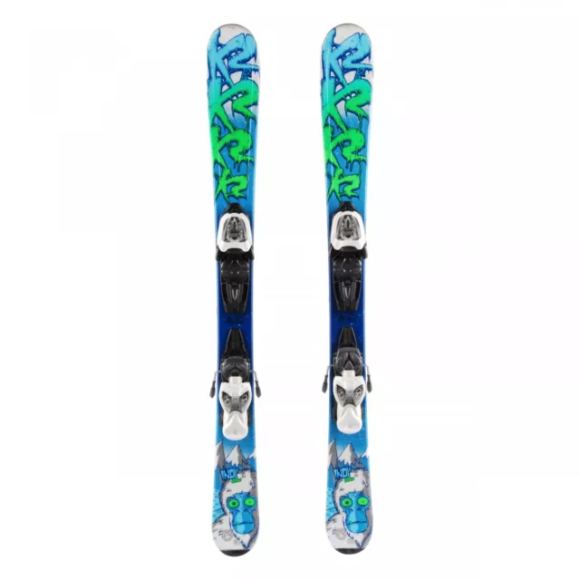 Gebrauchte Ski Junior K2 Indy Yeti + Bindungen - Qualität A 100 cm