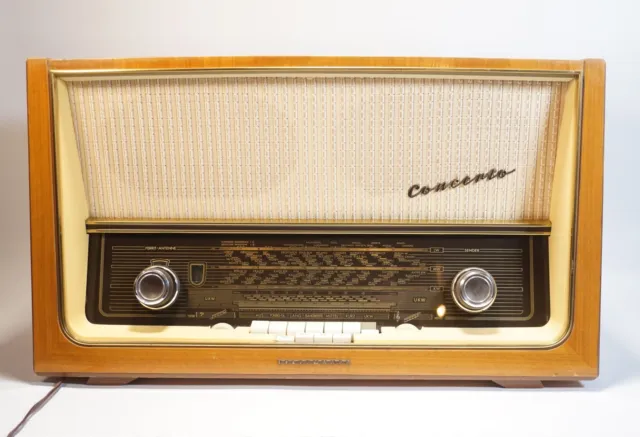 Vintage original Telefunken Röhrenradio Concerto 9 Radio Rarität