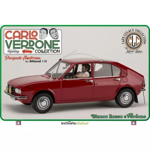 CARLO VERDONE Pasquale Amitrano su Alfasud Statua 1/18 INFINITE STATUE