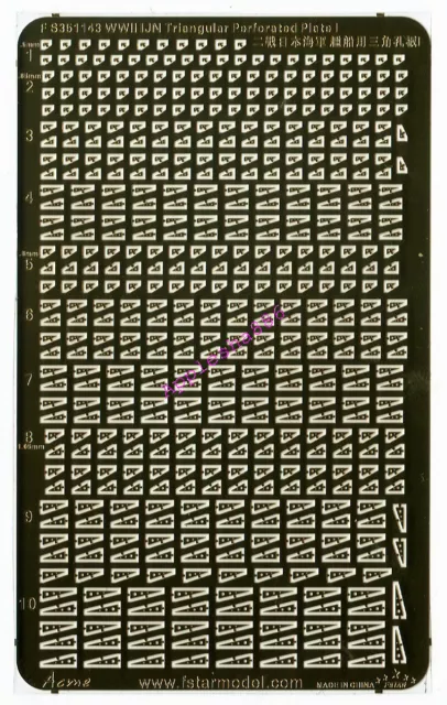 Five star 1/350 FS351143 WWII IJN Triangular Perforated Plate I