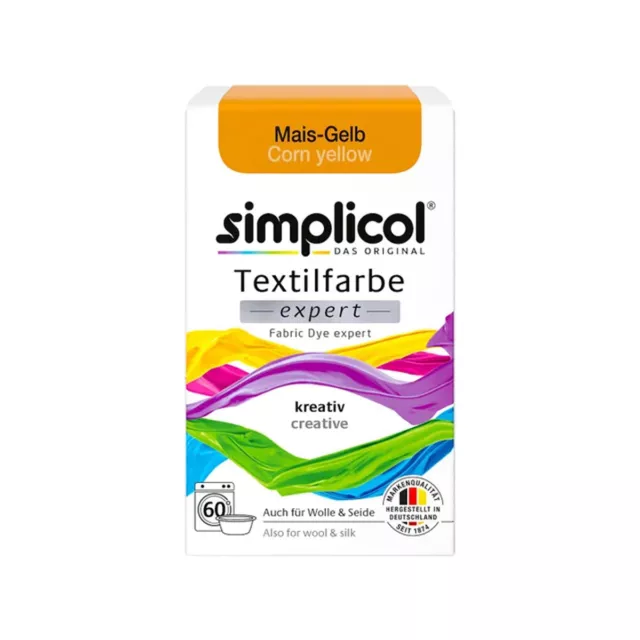 Simplicol Le Original Expert Textilfarbe IN Knalligem mais Jaune