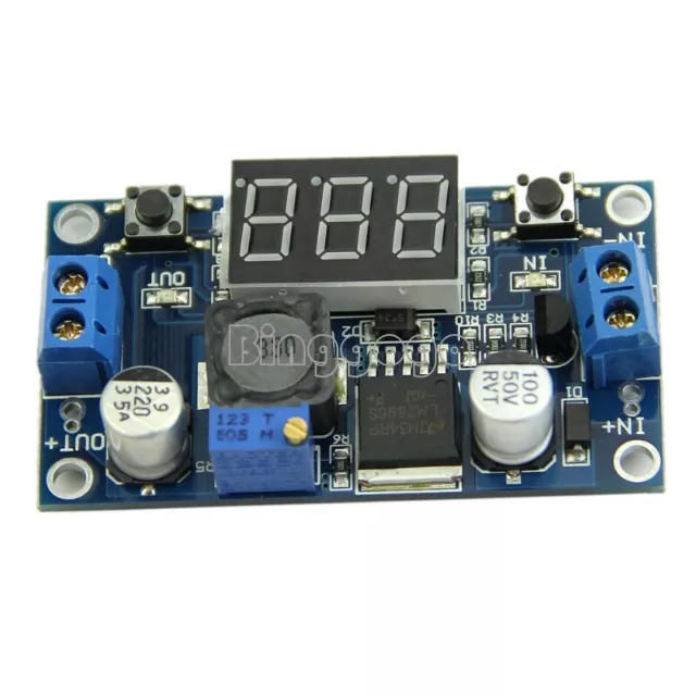 LM2596 Buck Step-down Power Converter Module DC 4.0~40 to 1.3-37V LED Voltmeter