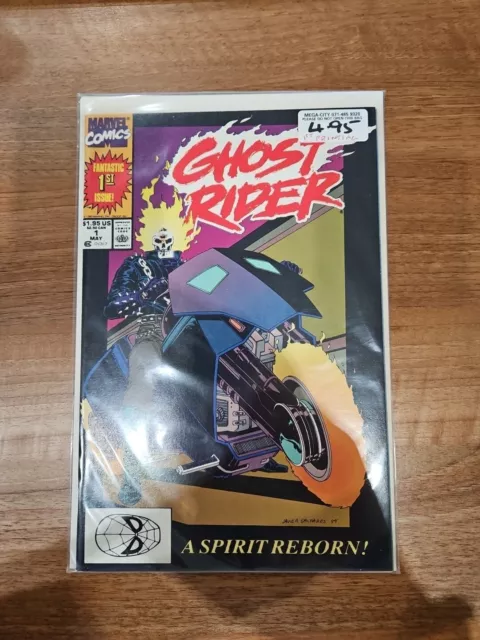 Ghost Rider #1 Marvel Comics (1990) Newsstand 2nd Series 1st Print Comic Book