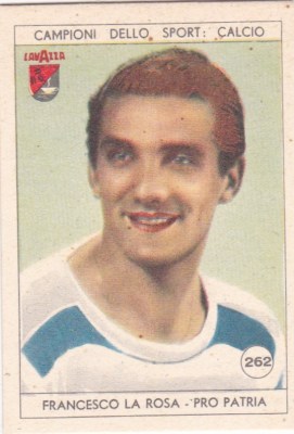 figurina LAVAZZA ANNO 1950/51 CALCIO NUMERO 246 NOVARA DE TOGNI NEW