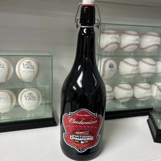 2006 St. Louis Cardinals World Series Champions Limited Edition Budweiser Bottle