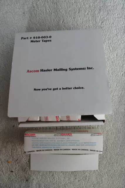 NEW Box of Ascom Hasler Mailing Systems Mail Meter Tapes/Labels Part #910-003-0